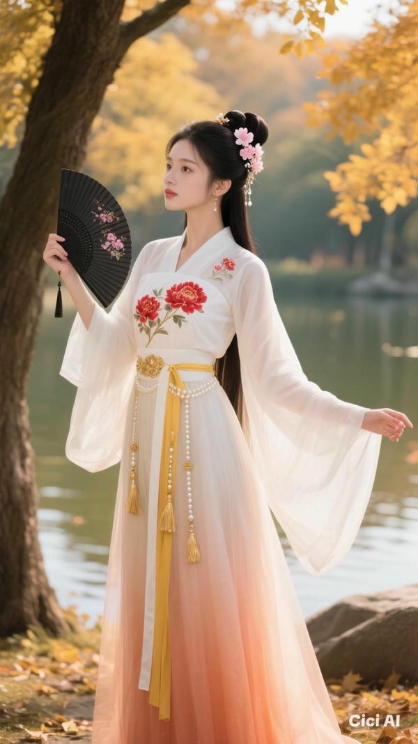 Mỹ nhân cổ trang tạo cảm giác thân thiện.