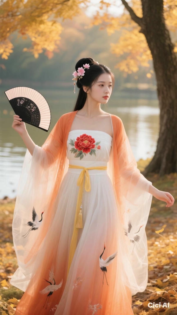Mỹ nhân cổ trang trông rất dễ thương.