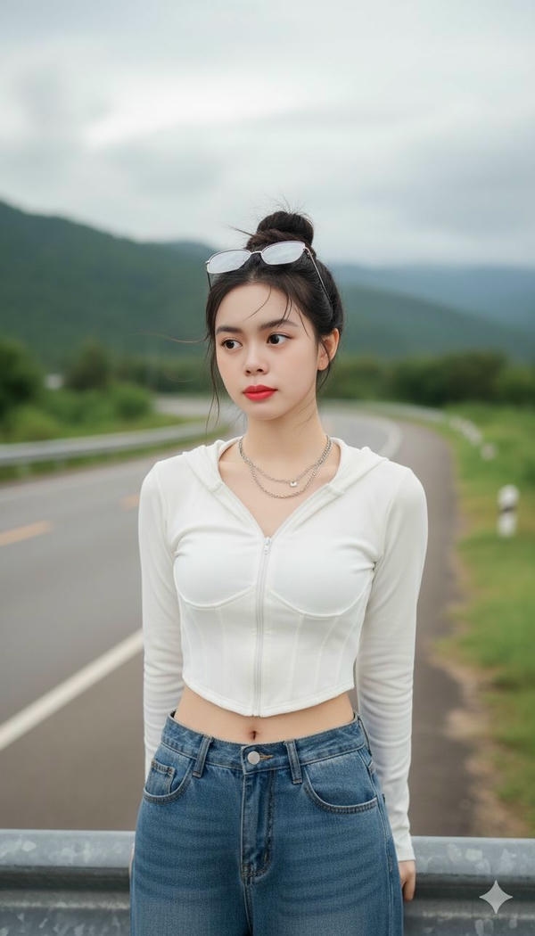Người mẫu châu Á rất xinh đẹp.