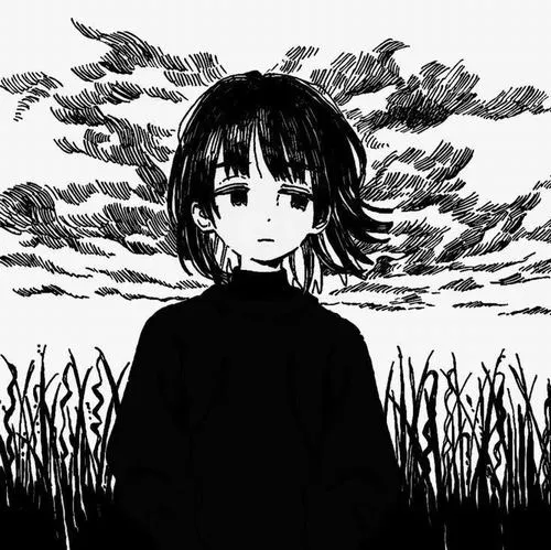 Hình profile anime thể hiện buồn kéo dài não nề