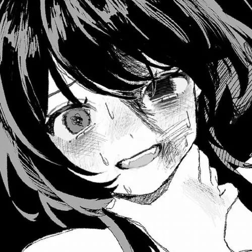 Hình đại diện cute anime thể hiện cảm xúc lặng não nề