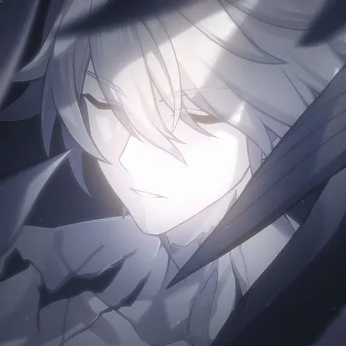 Hình profile anime mờ nam với tông lạnh tăng sự xa cách