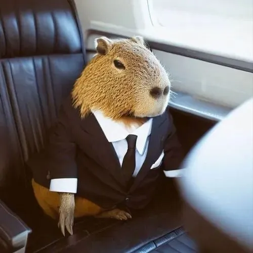 Hình đại diện ngầu capybara đơ thể hiện cá tính hài hước