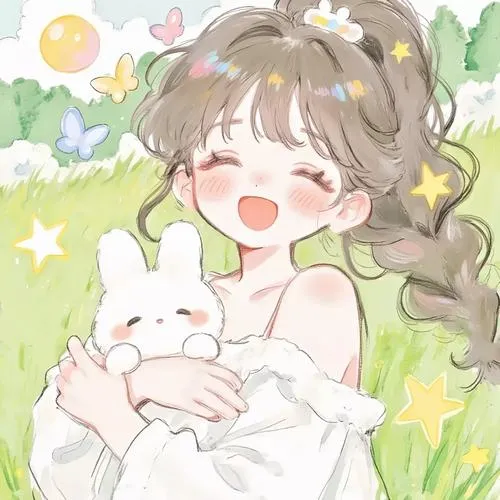Hình avatar cute mèo vẽ anime với biểu cảm tinh nghịch nổi bật