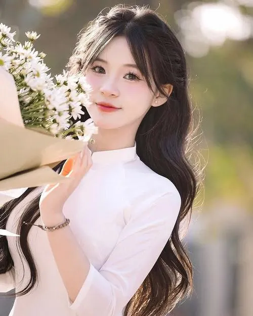 Hình ảnh gái xinh 2008 giữa không gian sân trường