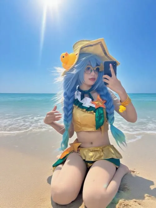 anh gai xinh cosplay bikini sexy 21