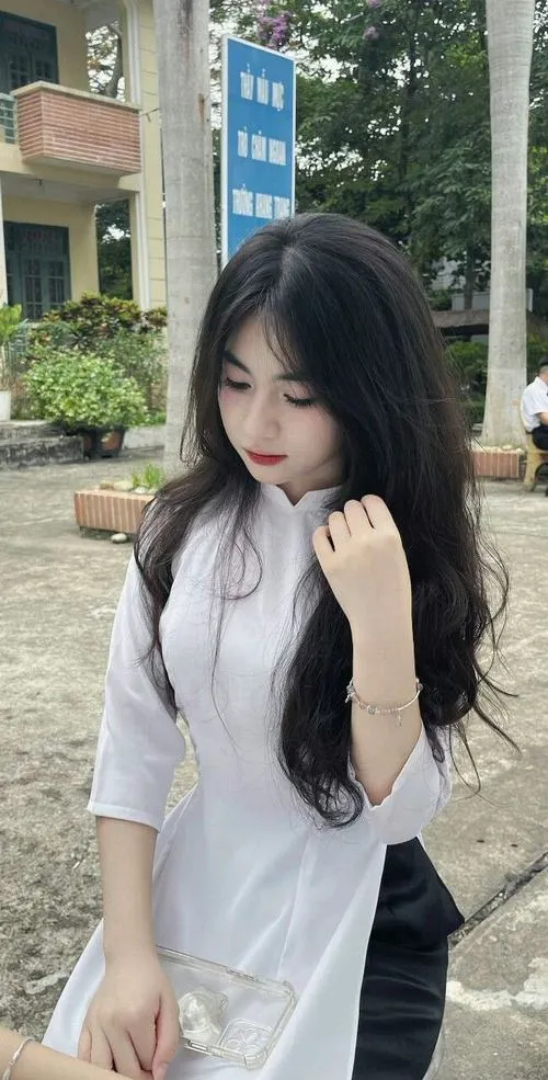 Gái xinh học trò mang nét đẹp học đường rất trong sáng