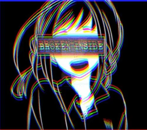 Hình profile anime trầm bố cục cận mặt ánh sáng mềm tông xám