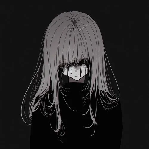 avatar sad girl trang den anime 32