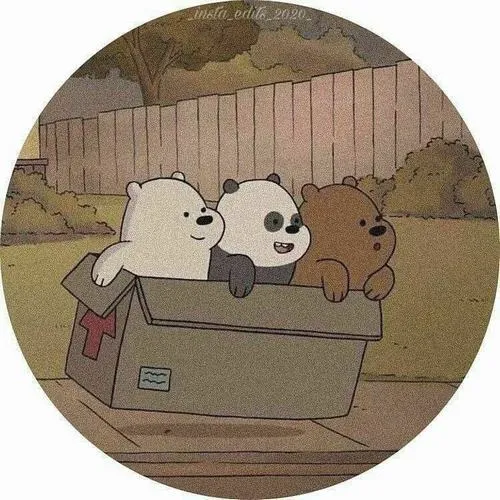Ảnh đại diện gấu dễ thương phong cách đáng yêu màu be