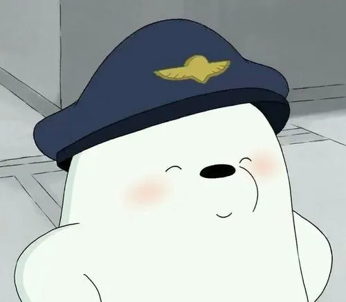 Hình profile cute gấu chibi vui vẻ màu pastel nền trơn