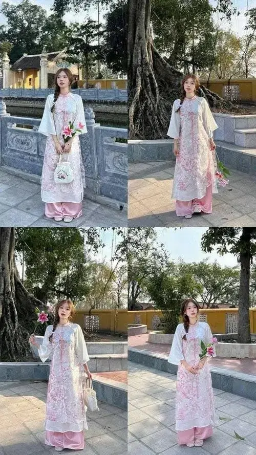 Khi tạo dáng ảnh áo dài không còn là đứng yên trước ống kính