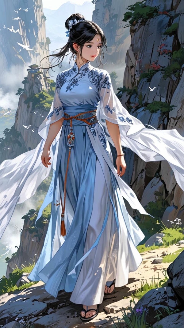 “Cô gái anime dịu dàng.”