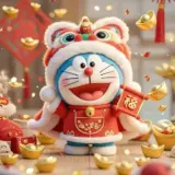 BST 80 Hình Ảnh Doraemon Tết 2026 đẹp nhất với sắc đỏ vàng rực rỡ mừng năm mới