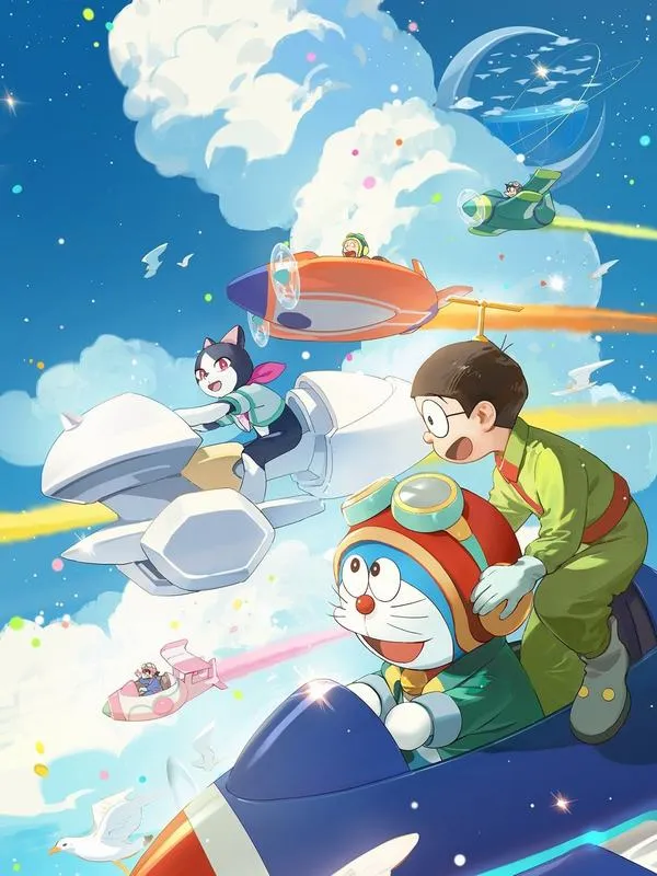hinh anh doraemon va cac ban 48