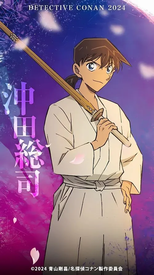 hinh-anh-hattori-heiji-ngau-42 Ảnh chân dung Heiji nền tím, da ngăm nổi bật, ánh nhìn thẳng tạo cảm giác thách thức và bản lĩnh.