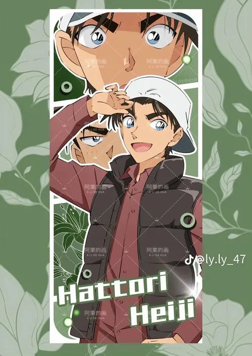 hinh-anh-hattori-heiji-ngau-52 Ảnh bìa Heiji tạo dáng vui, phối khung nhân vật nhỏ, hợp làm avatar cho fan mê Kansai-ben.
