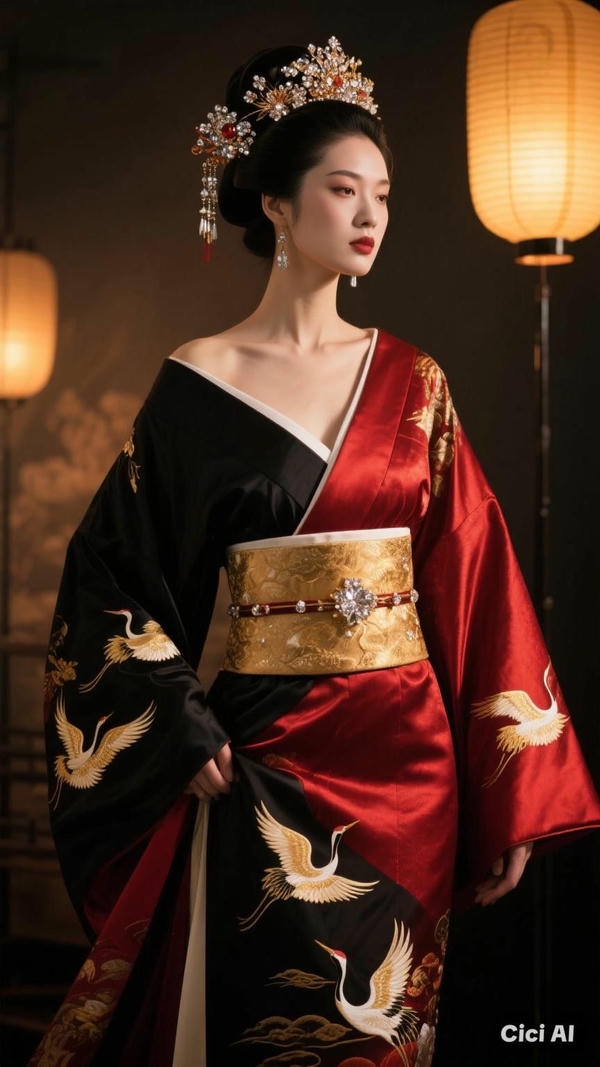 Kimono làm nổi bật nét nữ tính.