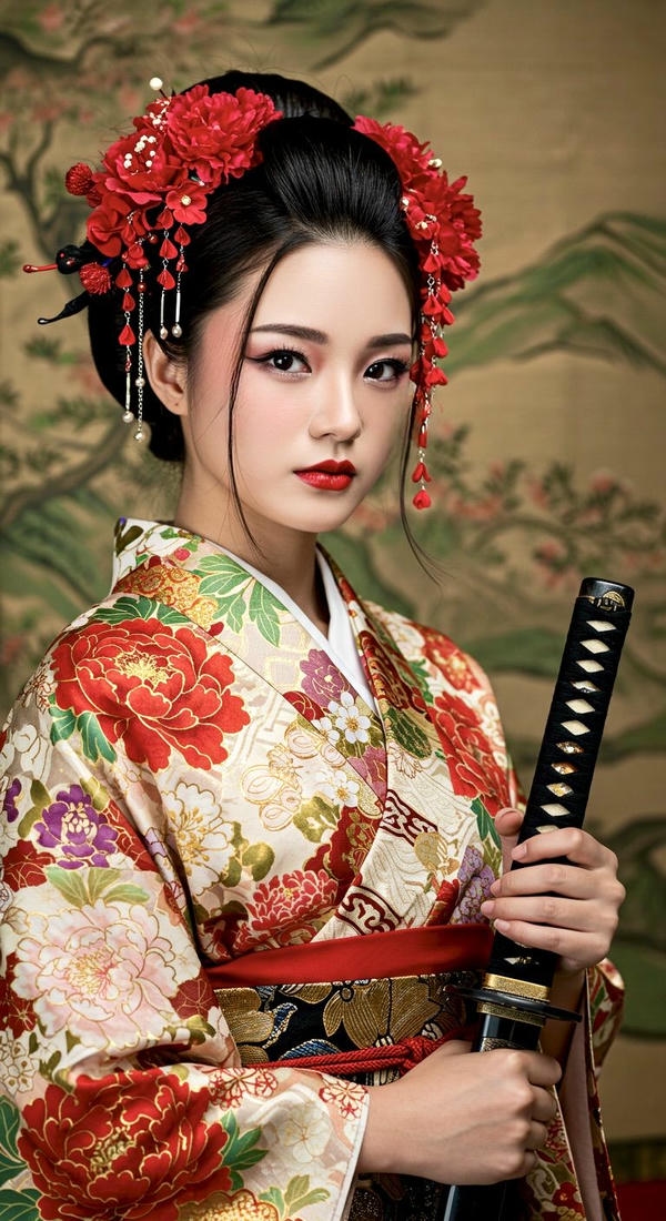 Kimono tạo nên nét đẹp cổ điển.