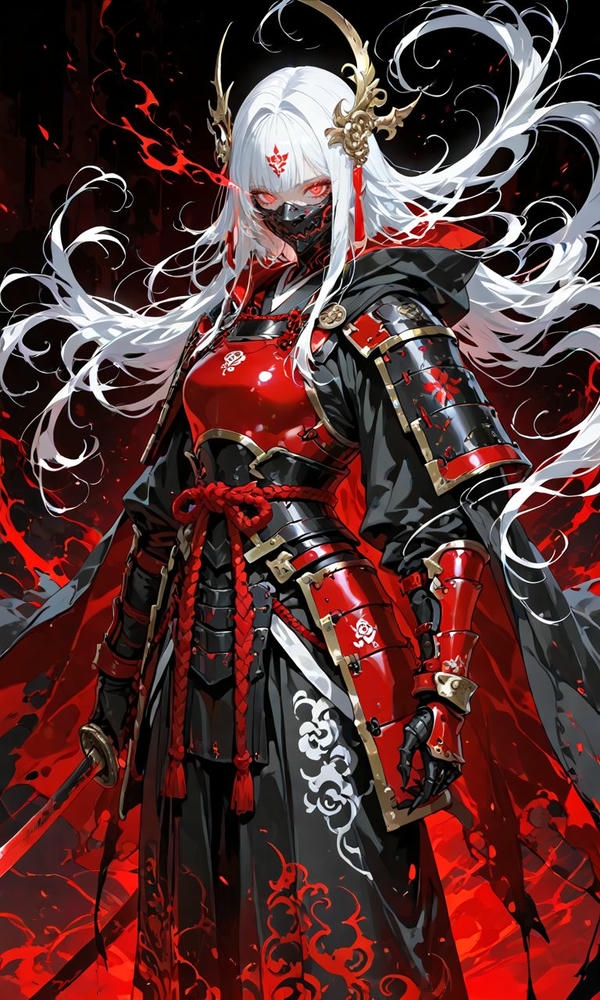 “Nữ anime cổ trang thật thanh lịch.”