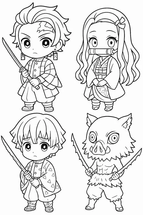 tranh to mau Kimetsu no Yaiba de to 10