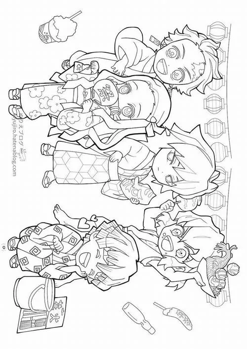 Tranh tô màu Demon Slayer dành cho fan yêu thích anime hành động