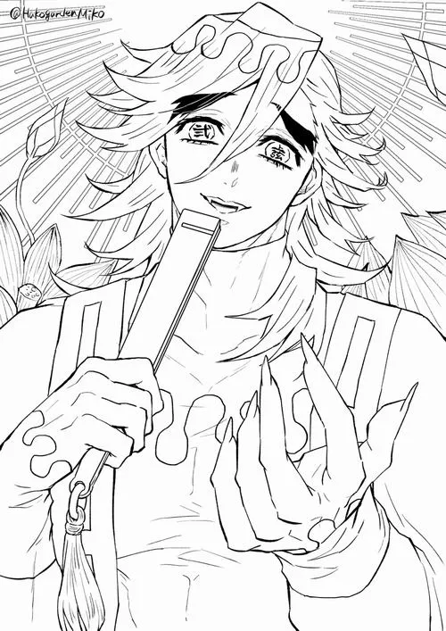 tranh to mau Kimetsu no Yaiba de to 21