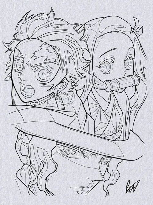 tranh to mau Kimetsu no Yaiba de to 27