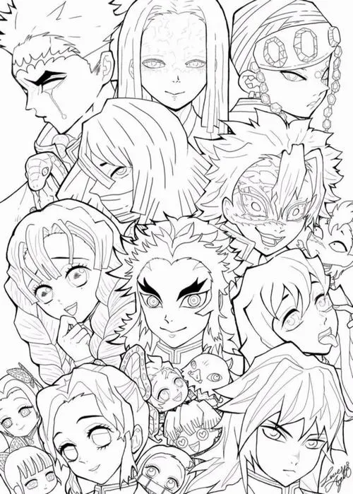 tranh to mau Kimetsu no Yaiba de to 28