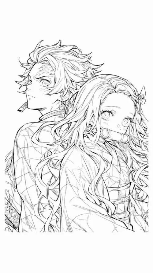 Tranh tô màu Kimetsu no Yaiba giúp phát triển khả năng tập trung và sáng tạo