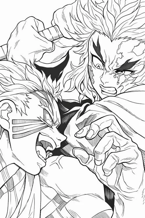 tranh to mau Kimetsu no Yaiba de to 30