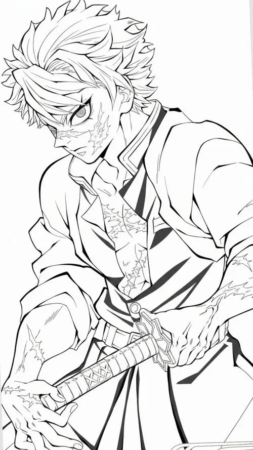 tranh to mau Kimetsu no Yaiba de to 8